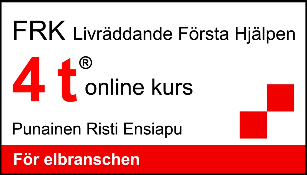 första hjälp kurs 4 timmar online för elbranschen